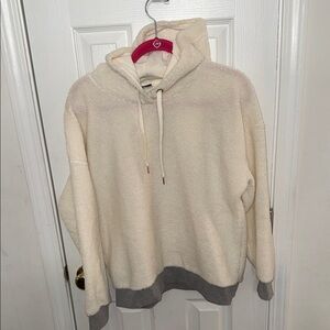 Xersion Cream Sherpa Hoodie